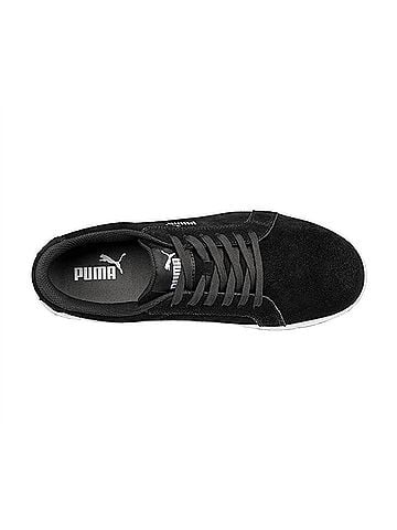 Puma Women's Iconic Shoe in Black Suede (view 2)