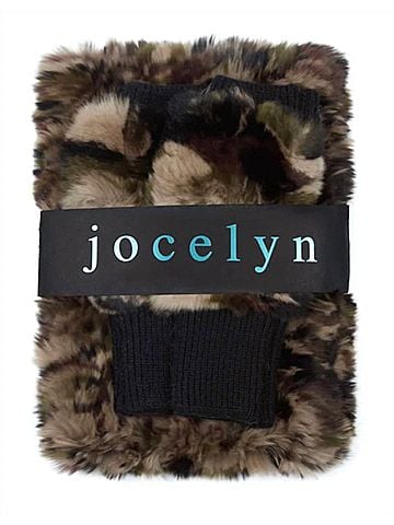 Jocelyn Multi Texty Time Cowl &amp; Mitten Set (view 2)