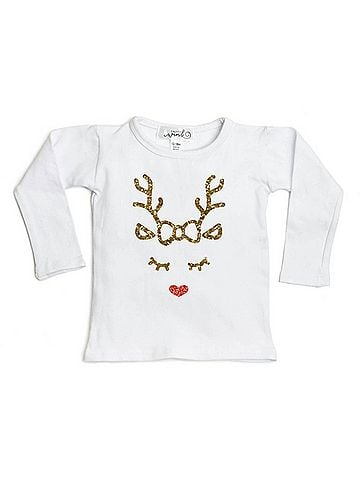 SWEET wink Baby Girls Reindeer Holiday T-Shirt (view 1)