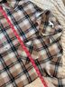 She + Sky 100% Cotton Plaid Brown Black White Button-Down Shirt Size S - photo 5