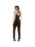Black Halo Solid Black Jumpsuit Size 4 - photo 2