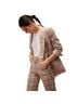 Veronica Beard Plaid Tan Brown White Ivory Blazer Size 0X - photo 7