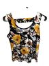 Pulse Floral Black Yellow Tank Top Size M - photo 2