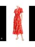 Max Studio Flutter Sleeve V-neck Tier Maxi Dress Casual Dress - photo 3