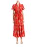 Max Studio Flutter Sleeve V-neck Tier Maxi Dress Casual Dress - photo 1