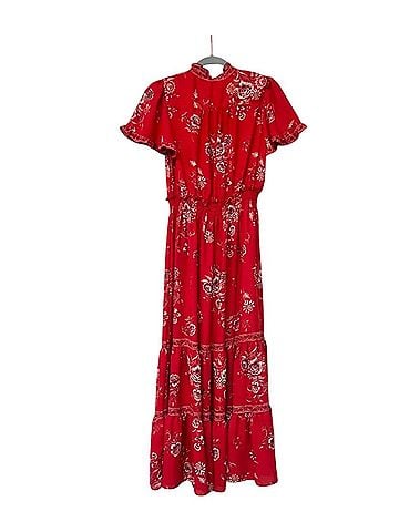 Max Studio Flutter Sleeve V-neck Tier Maxi Dress Casual Dress (view 2)