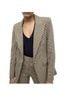 Veronica Beard 48% Wool 48% Polyester 4% Elastane 100% Polyester 95% Polyester 5% Spandex Houndstooth Tan Blazer Size 0 - photo 6