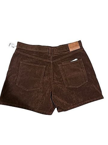 We the Free High-Waist vegan Suede Shorts Faux Leather Shorts (view 2)