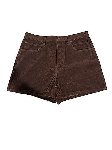 We the Free High-Waist vegan Suede Shorts Faux Leather Shorts (view 1)