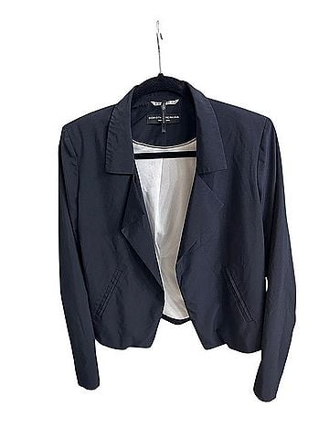 Dorothy Perkins Navy Open-Front Blazer Jacket (view 1)