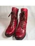 Taos 100% Leather Red Boots Size EU 40 - photo 4