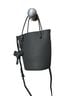 Pazzion 100% Leather Gray Leather Bucket Bag One size - photo 1