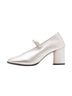 ALOHAS 100% Leather Silver Heels Size EU 39 - photo 1