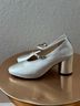 ALOHAS 100% Leather Silver Heels Size EU 39 - photo 11