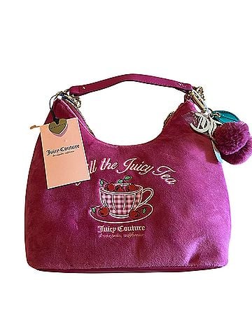 Juicy Couture 
Juicy Couture Sweet Tea Party Hobo Bag in Raspberry Tart Pink Leather Hobo (view 1)