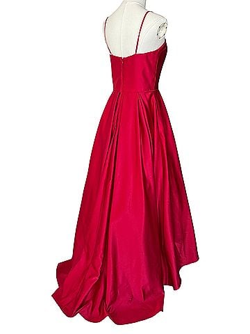 Betsy & Adam Fit &amp; Flare Ballgown Cocktail Dress (view 2)