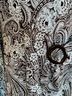 Perceptions Paisley Black Teal Casual Dress Size M - photo 6