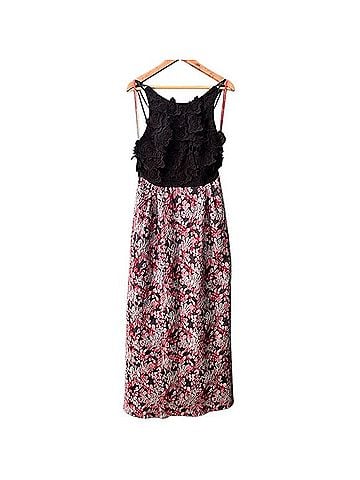Monique Lhuillier Multi Floral Jacquard Gown Cocktail Dress (view 1)