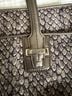 Coach Snake Print Gray Silver Leather Tote One size - photo 3