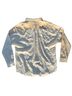 12th Tribe Color Block White Tan Button-Down Shirt Size L - photo 2