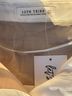 12th Tribe Color Block White Tan Button-Down Shirt Size L - photo 3