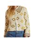 ModCloth 100% Cotton Floral Yellow Cardigan Size S - photo 11