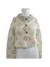 ModCloth 100% Cotton Floral Yellow Cardigan Size S - photo 1