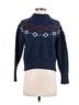 Cos Jacquard Argyle Fair Isle Blue Cos Wool Pullover Sweater Size S - photo 1
