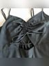 Topshop 100% Polyester Solid Black Cocktail Dress Size 6 - photo 6