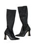 Coach 100% Leather Solid Black Boots Size 11 - photo 1