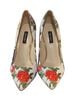 Nine West Floral Multi Color Heels Size 8 - photo 2