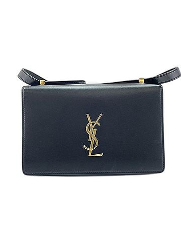 Yves Saint Laurent YVES SAINT LAURENT Cassandra Monogram Phone Holder Shoulder Bag Black (view 1)