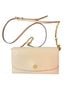Tory Burch 100% Leather Ivory Gold Clutch One size - photo 3