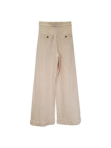 Max Mara Max Mara Rauche Trousers in Beige Linen (view 2)