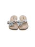 Minnetonka White Tan Flip Flops Size 7 - photo 1