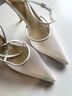 RAYE Solid White Heels Size 7 - photo 4