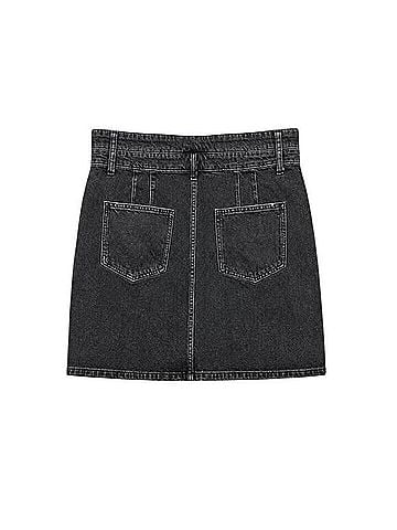 Pilcro and the Letterpress Denim Skirt (view 2)