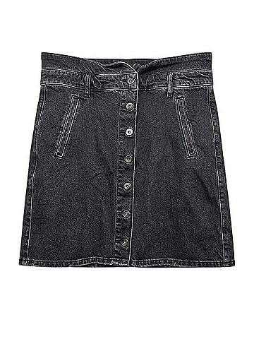 Pilcro and the Letterpress Denim Skirt (view 1)