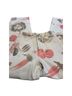 Zara 100% Cotton Floral Green Tan Jeans Size 2 - photo 4