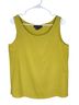 Classiques Entier 100% Silk Solid Green Sleeveless Blouse Size 10 - photo 1