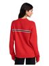 DONNI Stripes Red Black White Pullover Sweater Size S - photo 2