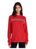 DONNI Stripes Red Black White Pullover Sweater Size S - photo 1