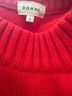 DONNI Stripes Red Black White Pullover Sweater Size S - photo 8