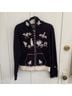 Lucky Brand Floral Graphic Black White Sweatshirt Size L - photo 4