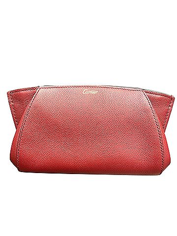 Cartier Cartier C de handbag, pouch, clutch bag, leather. (view 1)