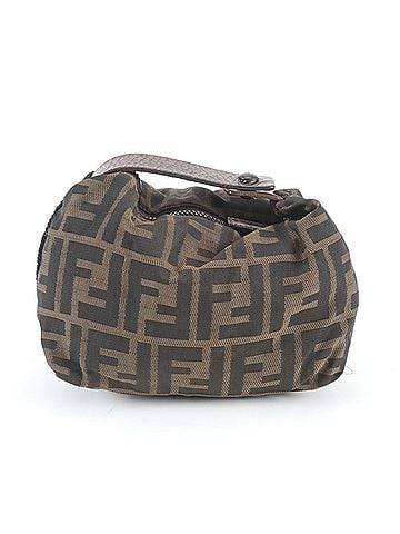 Fendi Fendi Zucca Pouch 26540 Leather Canvas Handbag for Women (view 1)