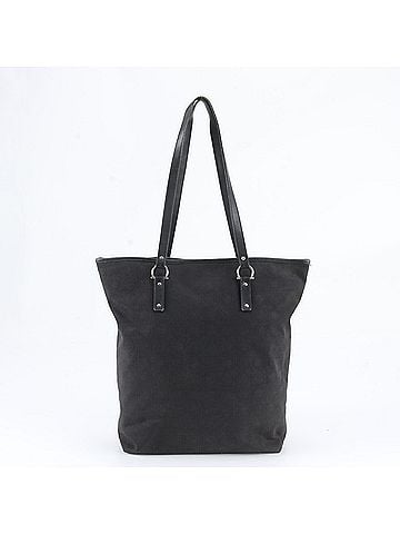 Salvatore Ferragamo Salvatore Ferragamo Gancini Leather Canvas Tote Bag Shoulder for Women (view 1)