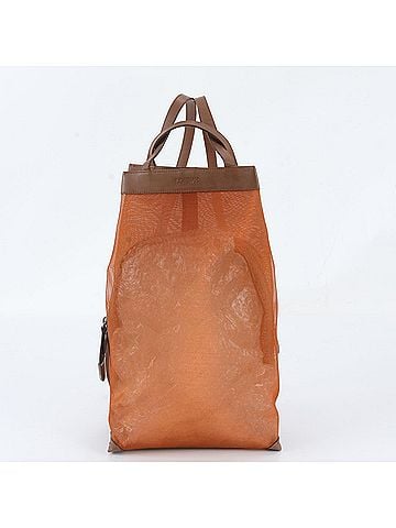 Loewe Loewe Mesh Leather Backpack, Rucksack, Shoulder Bag for Women (view 1)