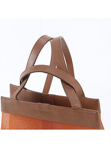 Loewe Loewe Mesh Leather Backpack, Rucksack, Shoulder Bag for Women (view 2)