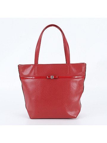Salvatore Ferragamo Salvatore Ferragamo Vara Ribbon Leather Tote Bag Shoulder Handbag for Women (view 1)